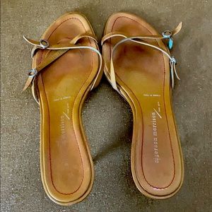 Luggage color sandals